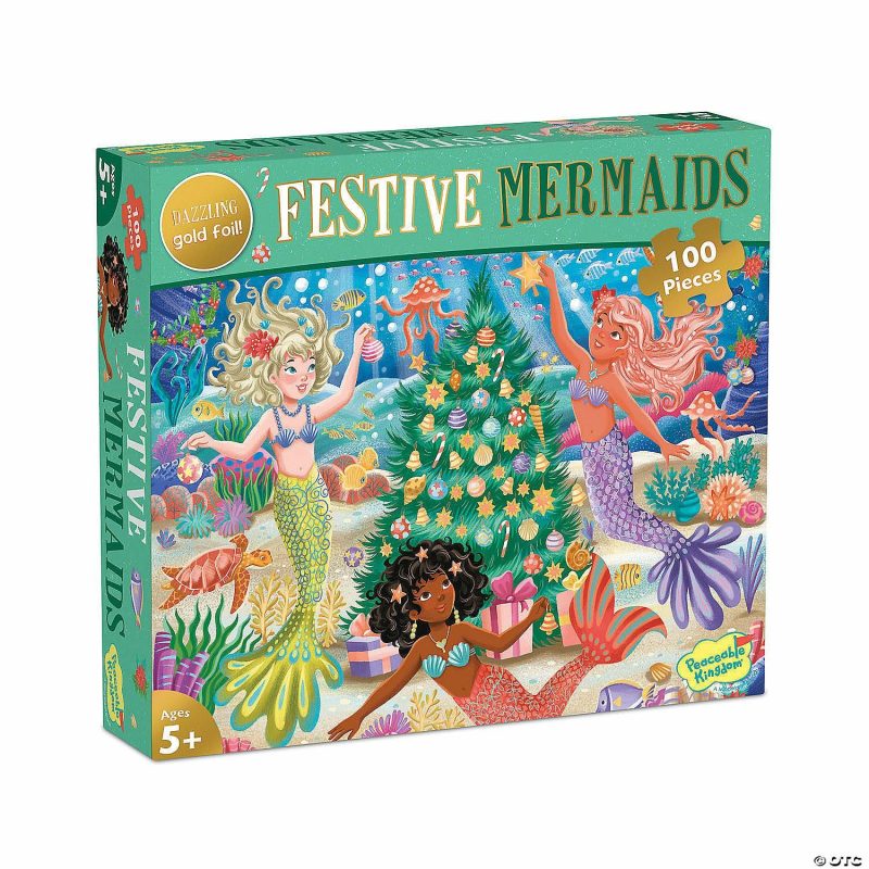 Hands-On Puzzles | Holiday Mermaids Puzzle Brain Teasers & Puzzles Hands-On Puzzles