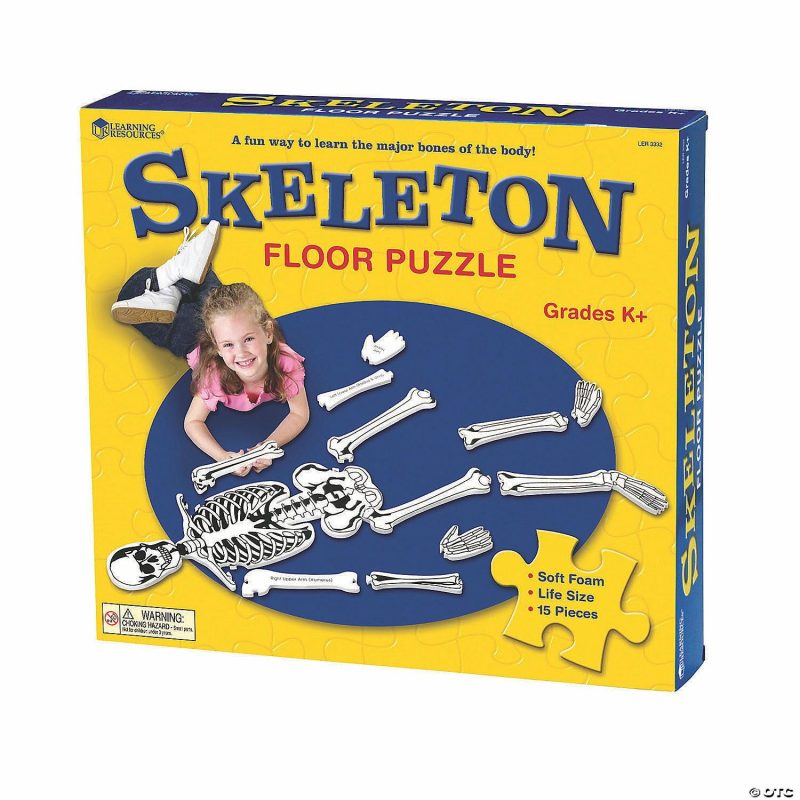 Hands-On Puzzles | Learning Resources® Skeleton Foam Floor Jigsaw Puzzle Brain Teasers & Puzzles Hands-On Puzzles