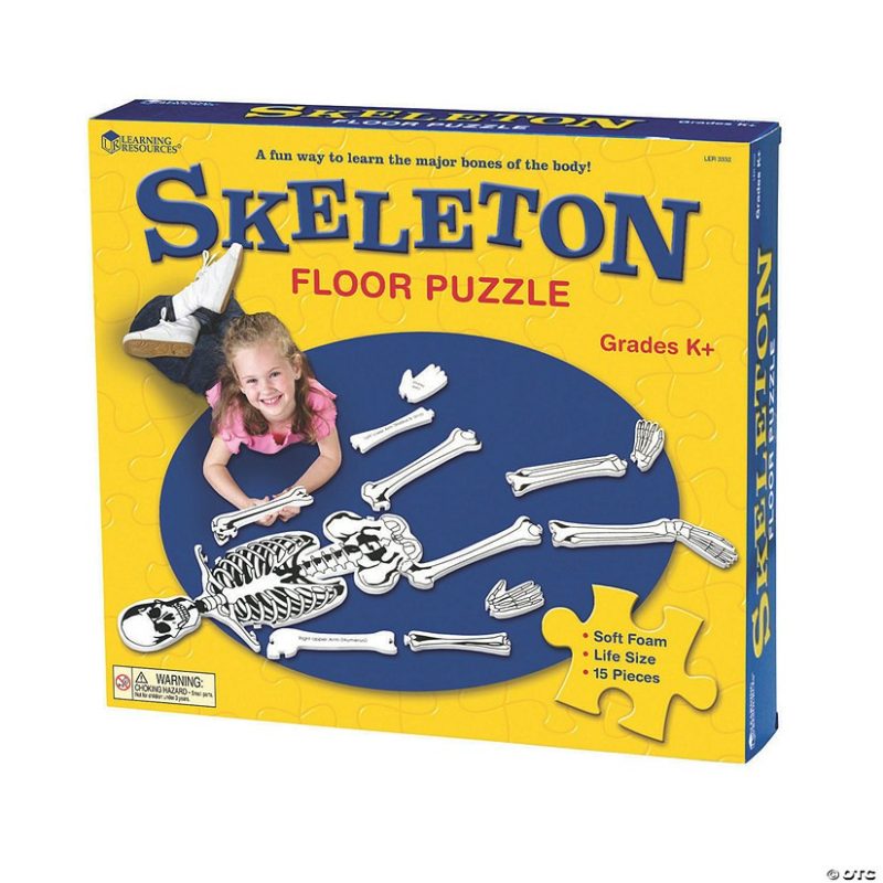 Hands-On Puzzles | Learning Resources® Skeleton Foam Floor Jigsaw Puzzle Brain Teasers & Puzzles Hands-On Puzzles