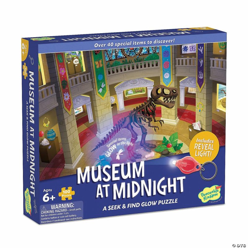 Hands-On Puzzles | Museum At Midnight Seek And Find Glow Puzzle Brain Teasers & Puzzles Hands-On Puzzles