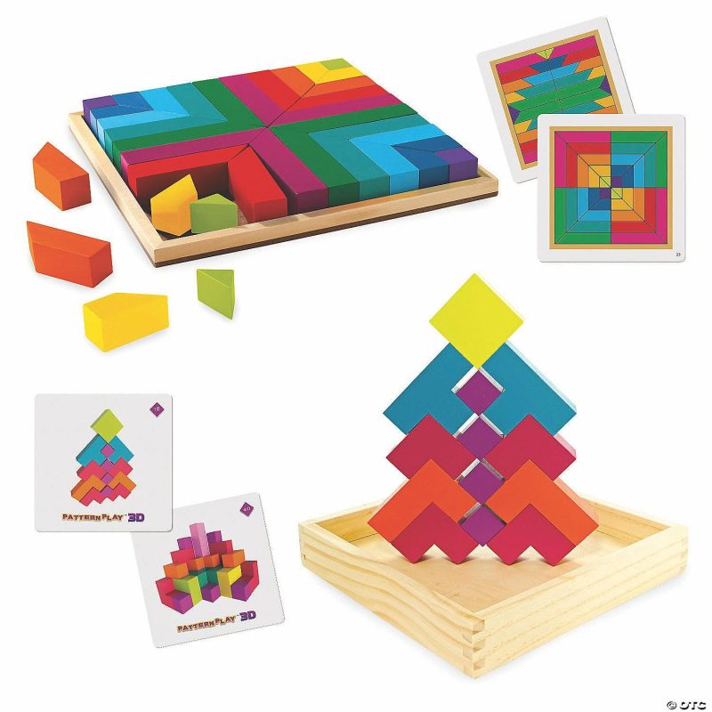 Hands-On Puzzles | Pattern Play & Pattern Play 3D Set Of 2 Brain Teasers & Puzzles Hands-On Puzzles