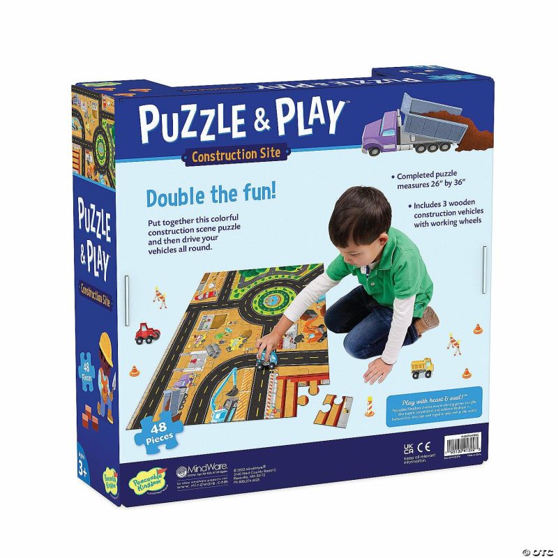 Hands-On Puzzles | Puzzle And Play: Construction Site Brain Teasers & Puzzles Hands-On Puzzles