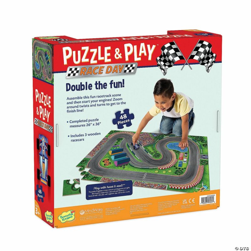 Hands-On Puzzles | Puzzle & Play: Race Day Floor Puzzle Brain Teasers & Puzzles Hands-On Puzzles