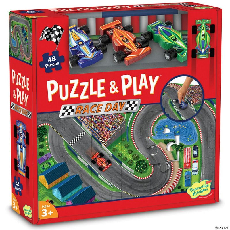 Hands-On Puzzles | Puzzle & Play: Race Day Floor Puzzle Brain Teasers & Puzzles Hands-On Puzzles