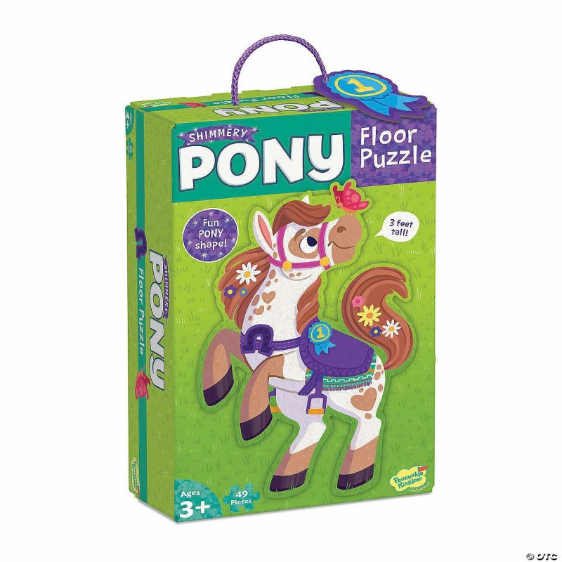 Hands-On Puzzles | Shimmery Pony Floor Puzzle Brain Teasers & Puzzles Hands-On Puzzles