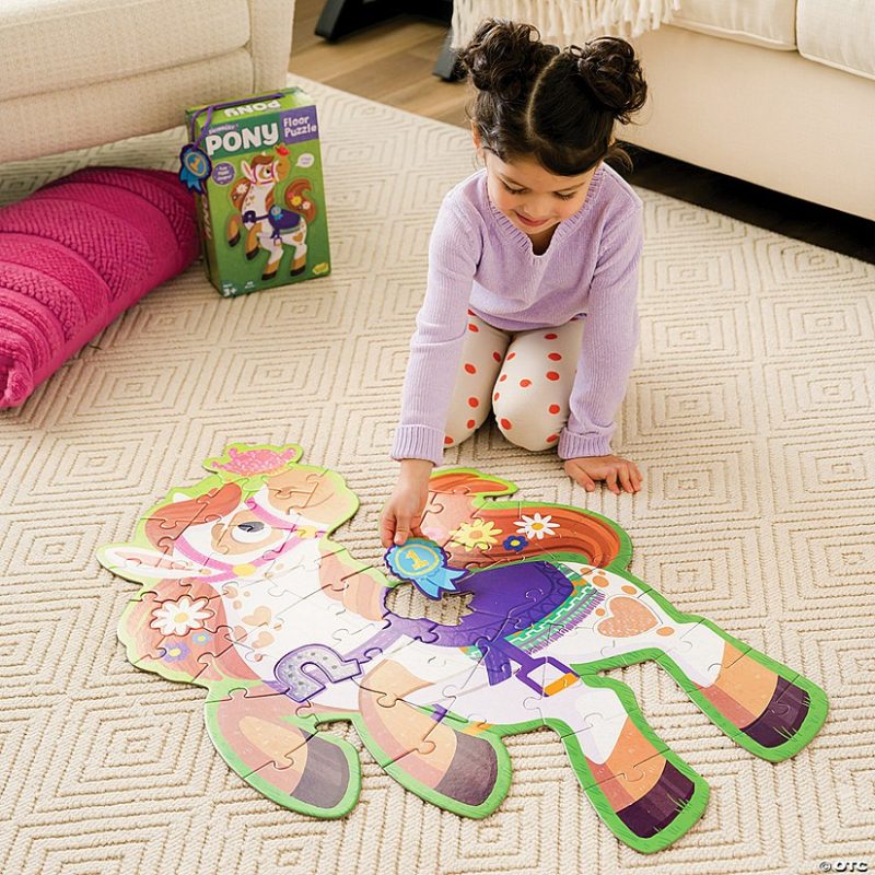 Hands-On Puzzles | Shimmery Pony Floor Puzzle Brain Teasers & Puzzles Hands-On Puzzles