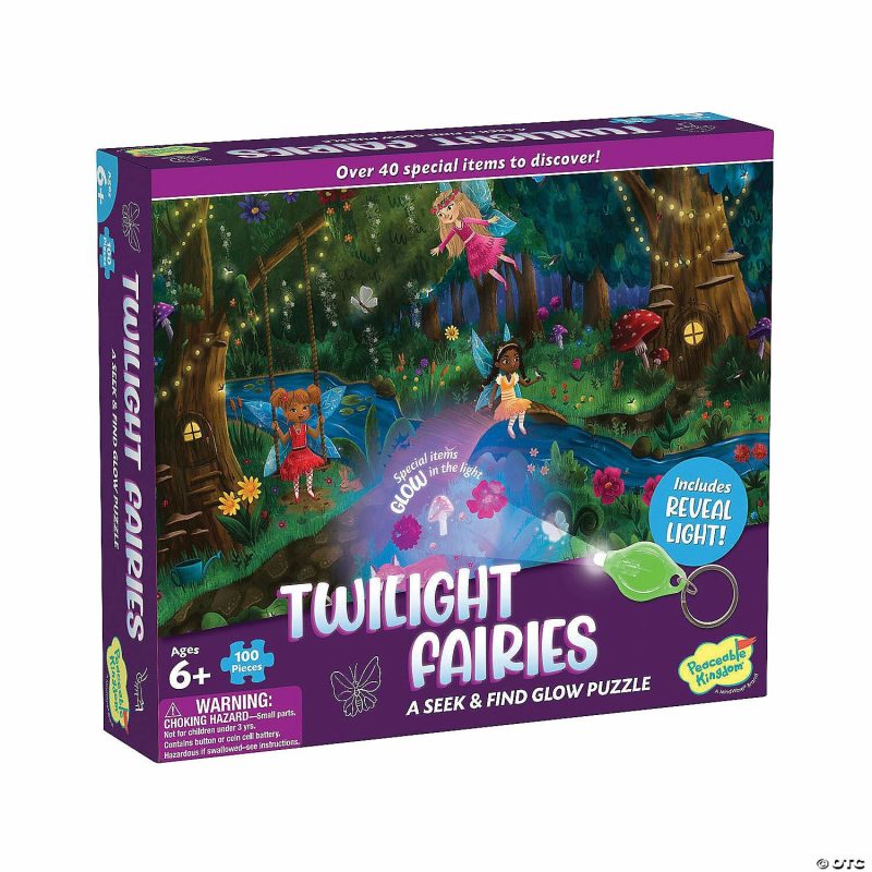 Hands-On Puzzles | Twilight Fairies Seek And Find Glow Puzzle Brain Teasers & Puzzles Hands-On Puzzles