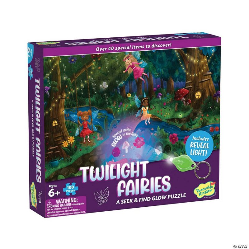 Hands-On Puzzles | Twilight Fairies Seek And Find Glow Puzzle Brain Teasers & Puzzles Hands-On Puzzles