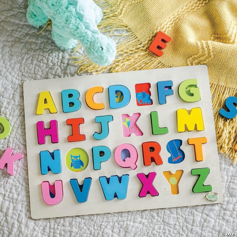 Hands-On Puzzles | Wood Alphabet Puzzle Brain Teasers & Puzzles Hands-On Puzzles