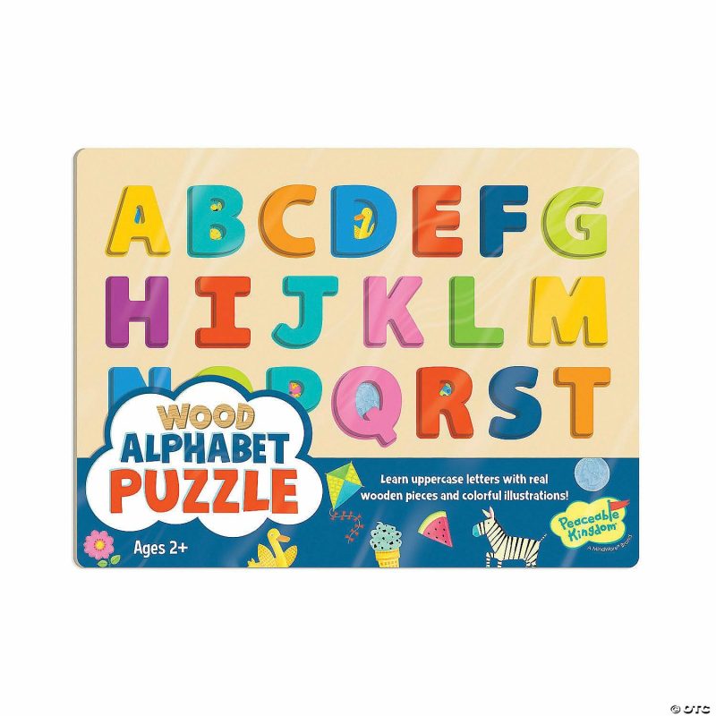 Hands-On Puzzles | Wood Alphabet Puzzle Brain Teasers & Puzzles Hands-On Puzzles