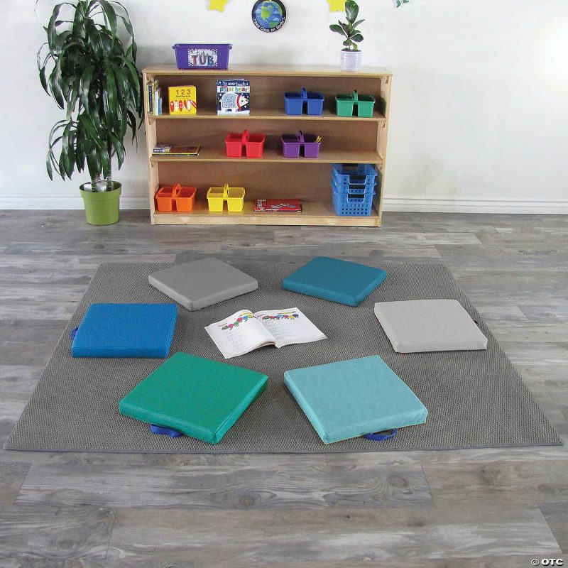 Indoor Active Play | Factory Direct Partners Softscape 15 In Square Floor Cushions, 6-Piece – Contemporary Active Play Indoor Active Play