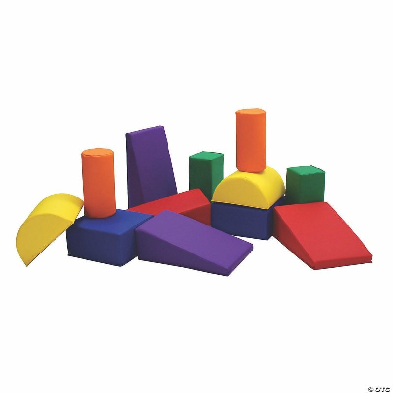 Indoor Active Play | Factory Direct Partners Softscape Toddler Builder Block Set, 12-Piece – Assorted Active Play Indoor Active Play