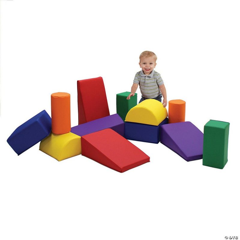 Indoor Active Play | Factory Direct Partners Softscape Toddler Builder Block Set, 12-Piece – Assorted Active Play Indoor Active Play