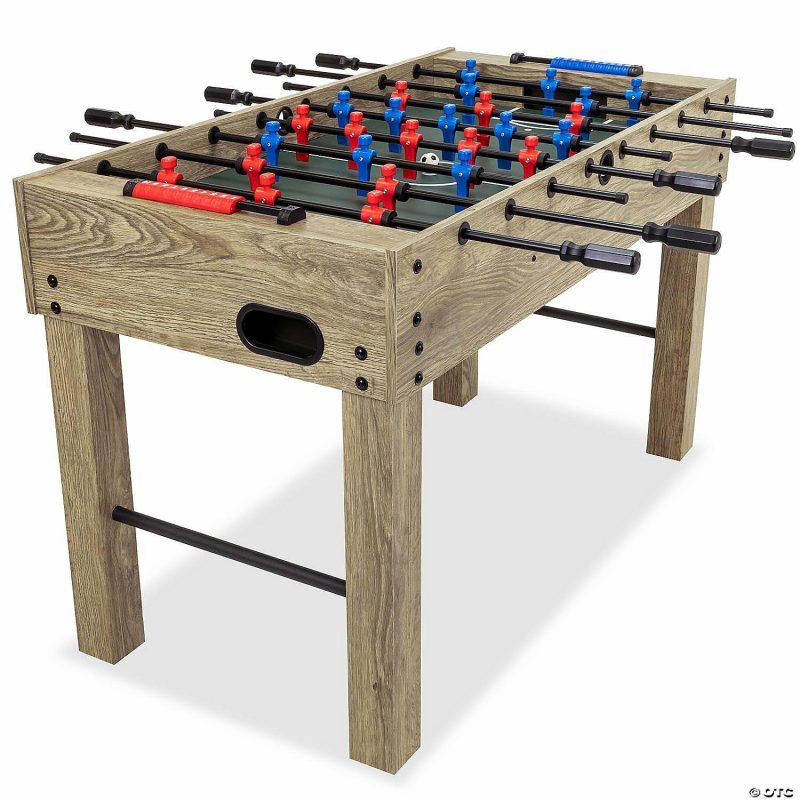 Indoor Active Play | Gosports 48" Game Room Size Foosball Table – Oak Finish – Includes 4 Balls And 2 Cup Holders Active Play Indoor Active Play