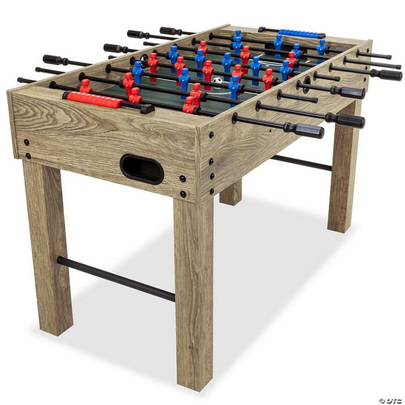 Indoor Active Play | Gosports 48" Game Room Size Foosball Table – Oak Finish – Includes 4 Balls And 2 Cup Holders Active Play Indoor Active Play