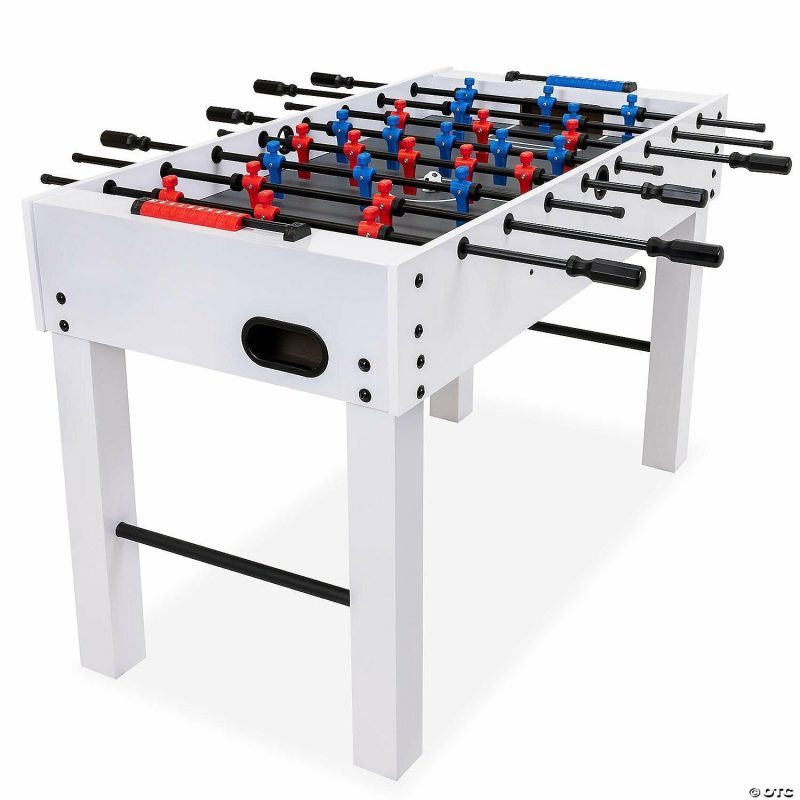 Indoor Active Play | Gosports 48" Game Room Size Foosball Table – White Finish – Includes 4 Balls And 2 Cup Holders Active Play Indoor Active Play