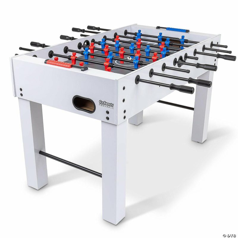 Indoor Active Play | Gosports 54" Full Size Foosball Table – White Finish – Includes 4 Balls And 2 Cup Holders Active Play Indoor Active Play