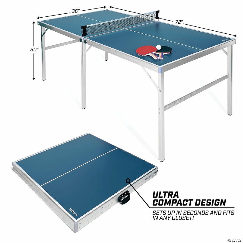 Indoor Active Play | Gosports 6’X3’ Portable Mid-Size Table Tennis Game Set Active Play Indoor Active Play