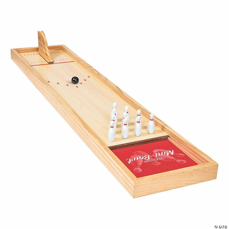 Indoor Active Play | Gosports – Mini Wooden Tabletop Bowling Game Set Active Play Indoor Active Play