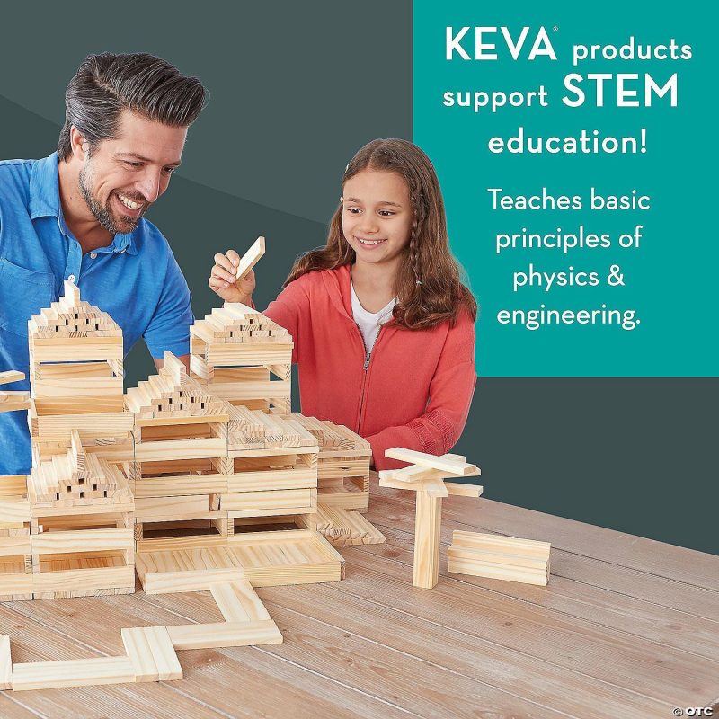 Keva Planks | Keva: Contraptions 400 Plank Set With Free Bonus Planks Building Sets Keva Planks