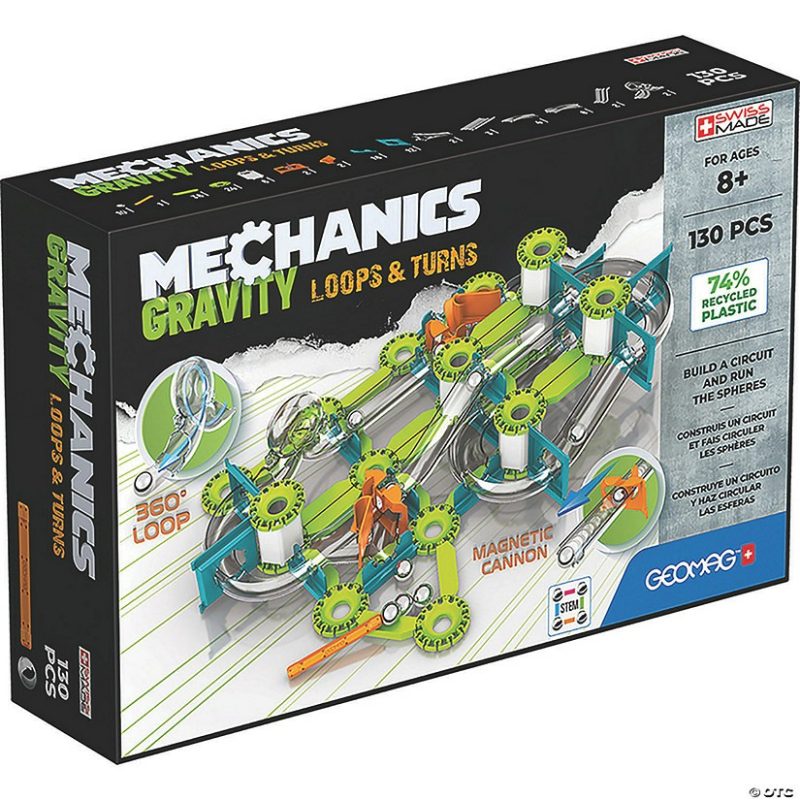 Machines & Models | Geomag™ Mechanics Gravity Loops & Turns: 130 Pieces Building Sets Machines & Models