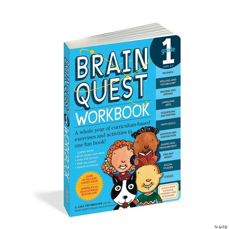 Math Skill-Builders | Brain Quest Workbook: Grade 1 Brain Teasers & Puzzles Math Skill-Builders