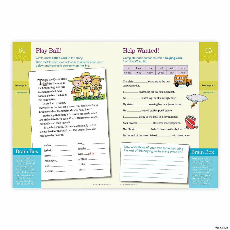 Math Skill-Builders | Brain Quest Workbook: Grade 3 Brain Teasers & Puzzles Math Skill-Builders