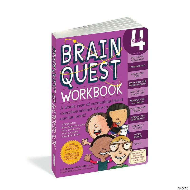 Math Skill-Builders | Brain Quest Workbook: Grade 4 Brain Teasers & Puzzles Math Skill-Builders