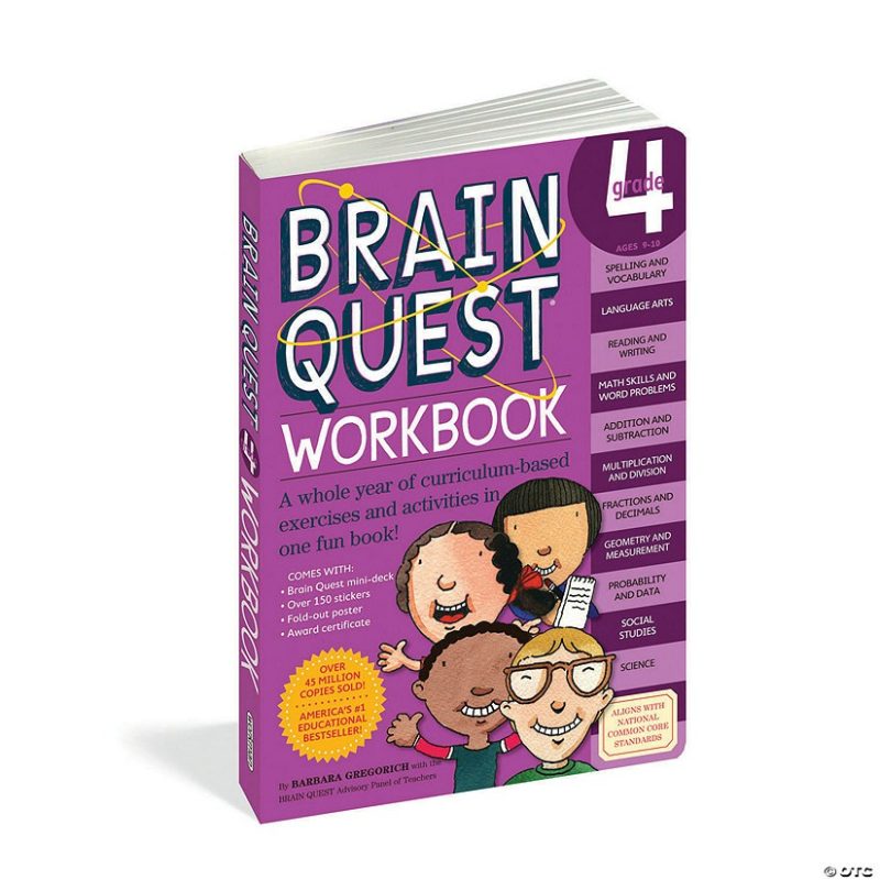 Math Skill-Builders | Brain Quest Workbook: Grade 4 Brain Teasers & Puzzles Math Skill-Builders