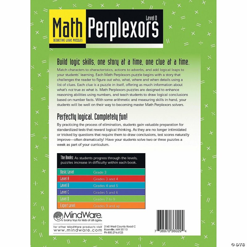 Math Skill-Builders | Math Perplexors: Level D Brain Teasers & Puzzles Math Skill-Builders