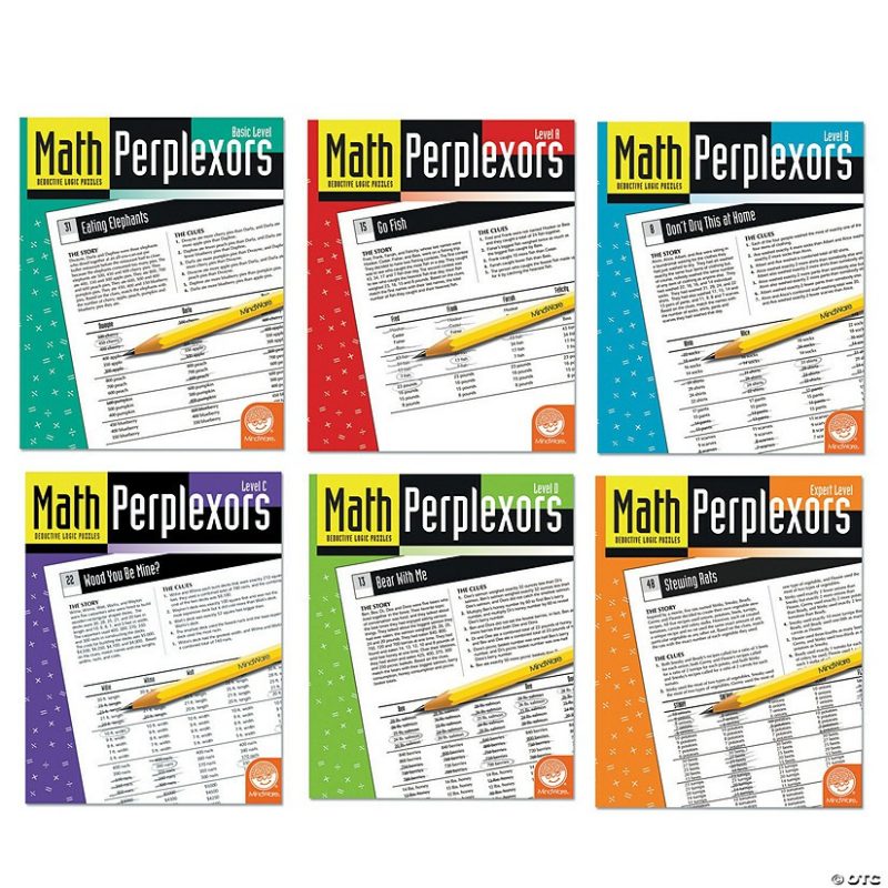 Math Skill-Builders | Math Perplexors: Set Of 5 Brain Teasers & Puzzles Math Skill-Builders