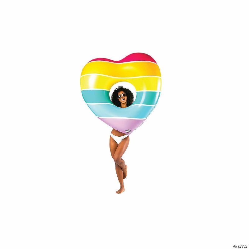 Outdoor Play | Bigmouth: Rainbow Heart Float Active Play Outdoor Play