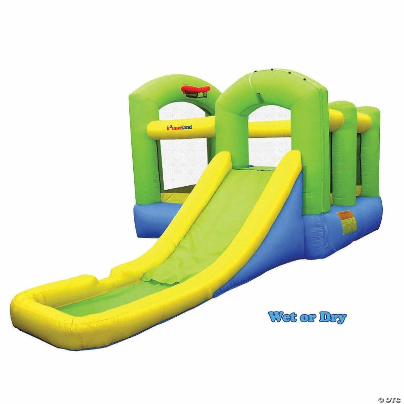 Outdoor Play | Bounceland Bounce ‘N Splash Island Bounce House Inflatable Active Play Outdoor Play