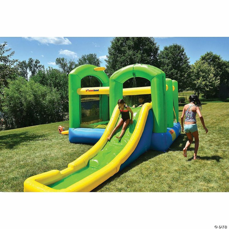 Outdoor Play | Bounceland Bounce ‘N Splash Island Bounce House Inflatable Active Play Outdoor Play