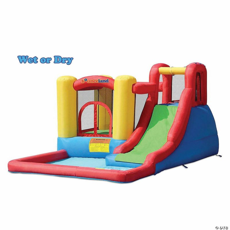 Outdoor Play | Bounceland: Jump & Splash Adventure Bounce House With Slide Active Play Outdoor Play