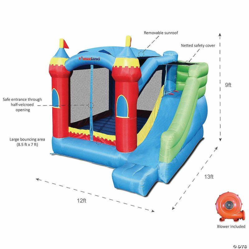 Outdoor Play | Bounceland Royal Palace Bounce House With Slide Active Play Outdoor Play