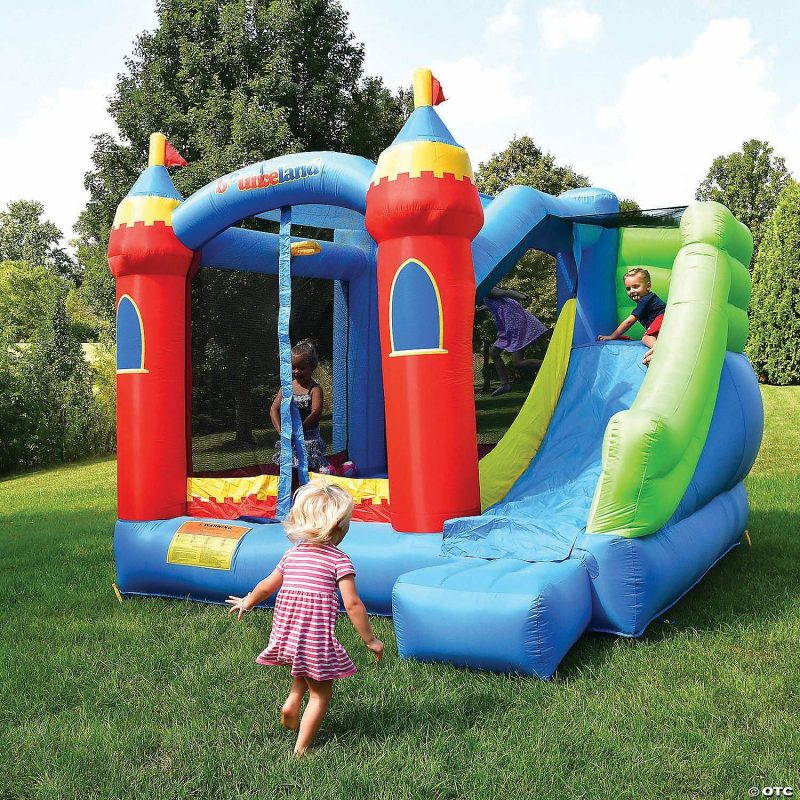 Outdoor Play | Bounceland Royal Palace Bounce House With Slide Active Play Outdoor Play