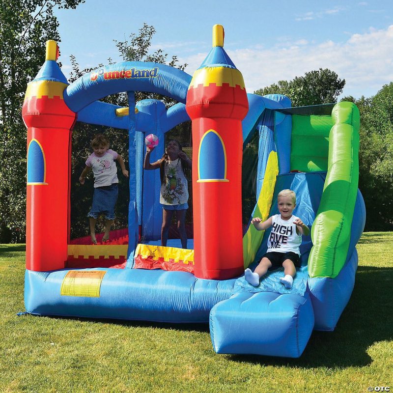 Outdoor Play | Bounceland Royal Palace Bounce House With Slide Active Play Outdoor Play