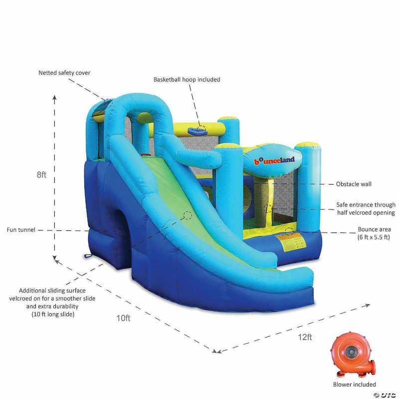 Outdoor Play | Bounceland Ultimate Combo Inflatable Bounce House And Ball Pit Active Play Outdoor Play