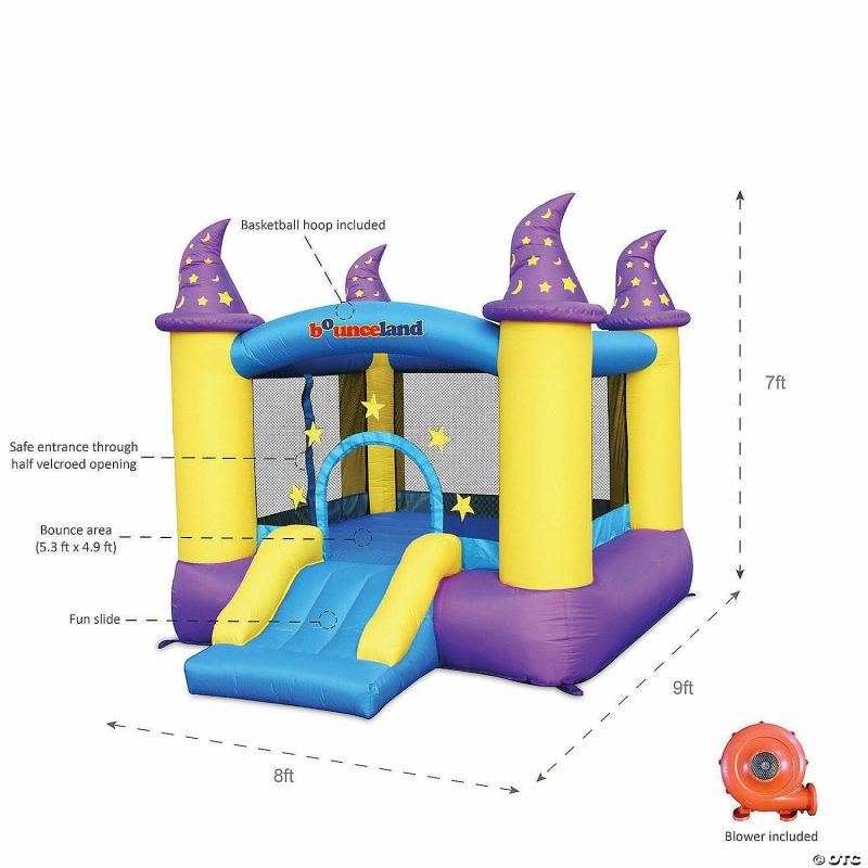 Outdoor Play | Bounceland Wizard Castle Bounce House Active Play Outdoor Play