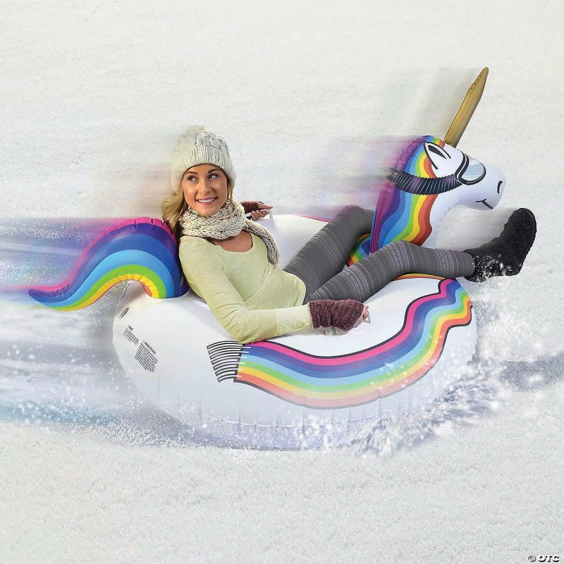 Outdoor Play | Gofloats: Winter Snow Tube Unicorn – The Ultimate Sled & Toboggan Active Play Outdoor Play