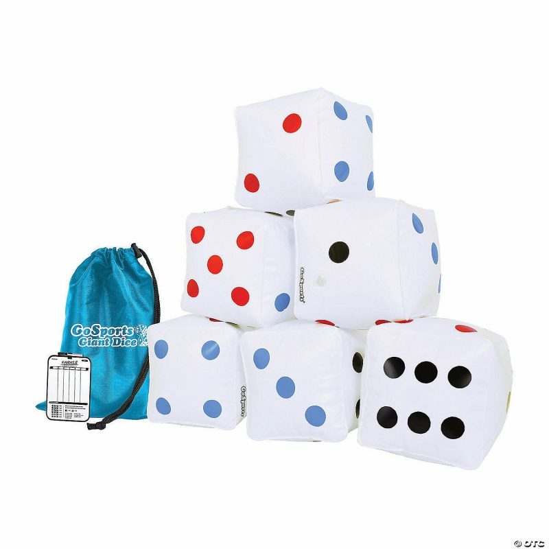 Outdoor Play | Gosports 6" Giant Inflatable Dice: 6 Pack Active Play Outdoor Play