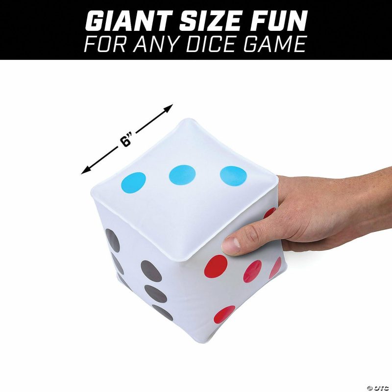 Outdoor Play | Gosports 6" Giant Inflatable Dice: 6 Pack Active Play Outdoor Play