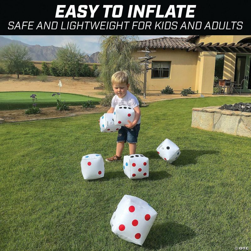 Outdoor Play | Gosports 6" Giant Inflatable Dice: 6 Pack Active Play Outdoor Play