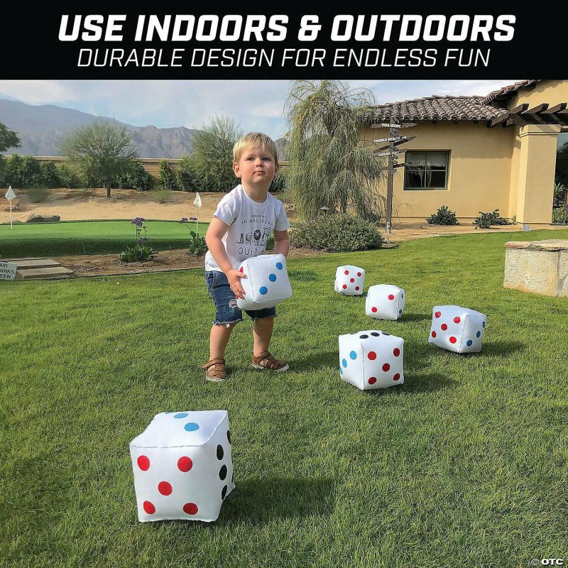 Outdoor Play | Gosports 6" Giant Inflatable Dice: 6 Pack Active Play Outdoor Play