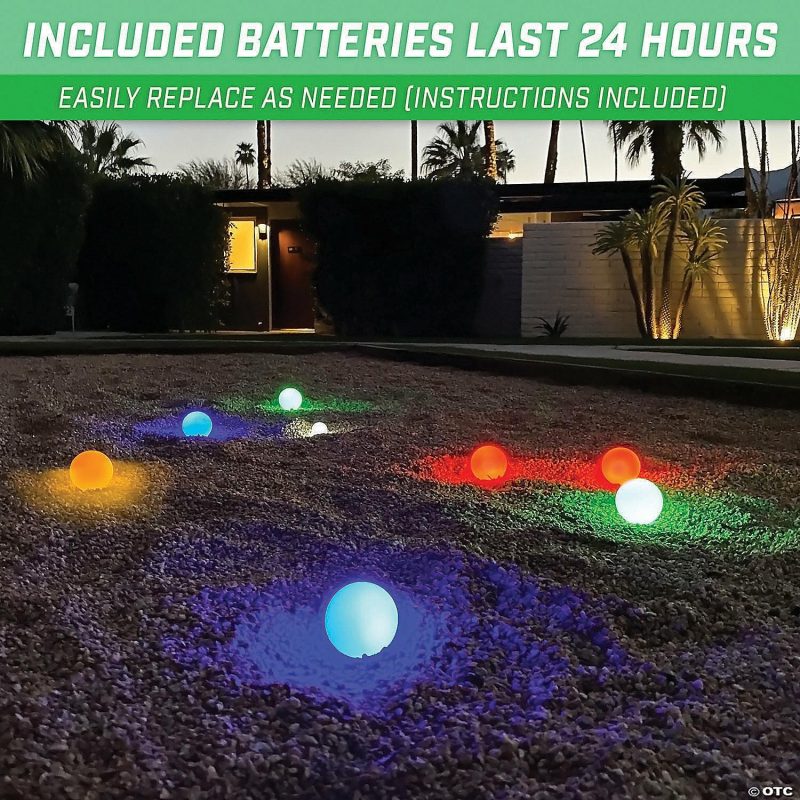 Outdoor Play | Gosports: 85Mm Led Bocce Ball Game Set Active Play Outdoor Play