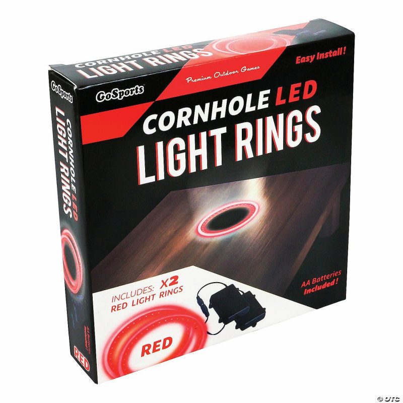 Outdoor Play | Gosports: Cornhole Light Up Led Ring Kit 2Pc Set – Red Active Play Outdoor Play