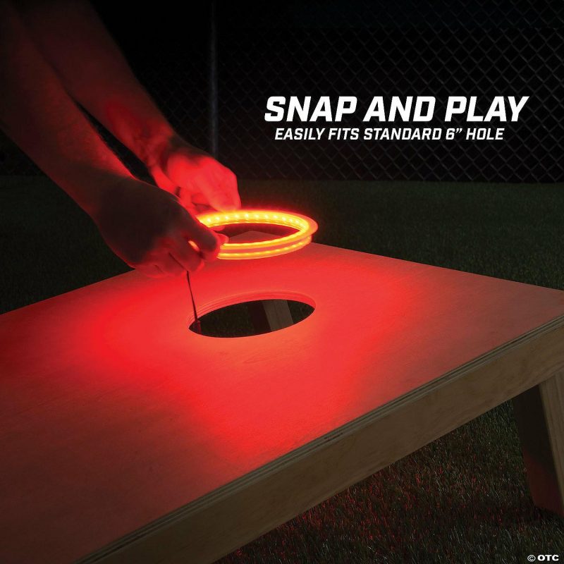 Outdoor Play | Gosports: Cornhole Light Up Led Ring Kit 2Pc Set – Red Active Play Outdoor Play