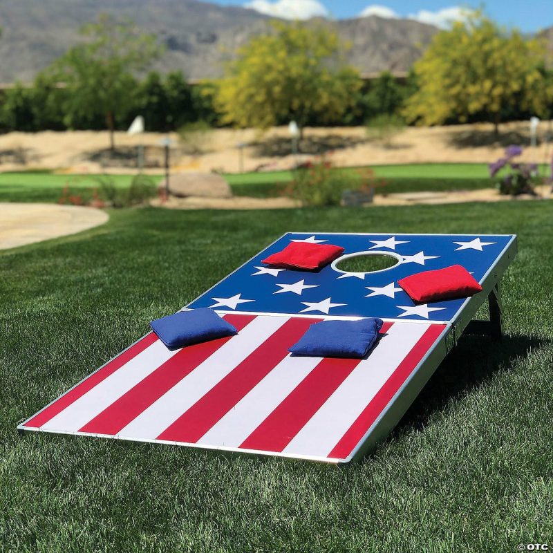 Outdoor Play | Gosports: Cornhole Pro Regulation Size Game Set – American Flag Design Active Play Outdoor Play