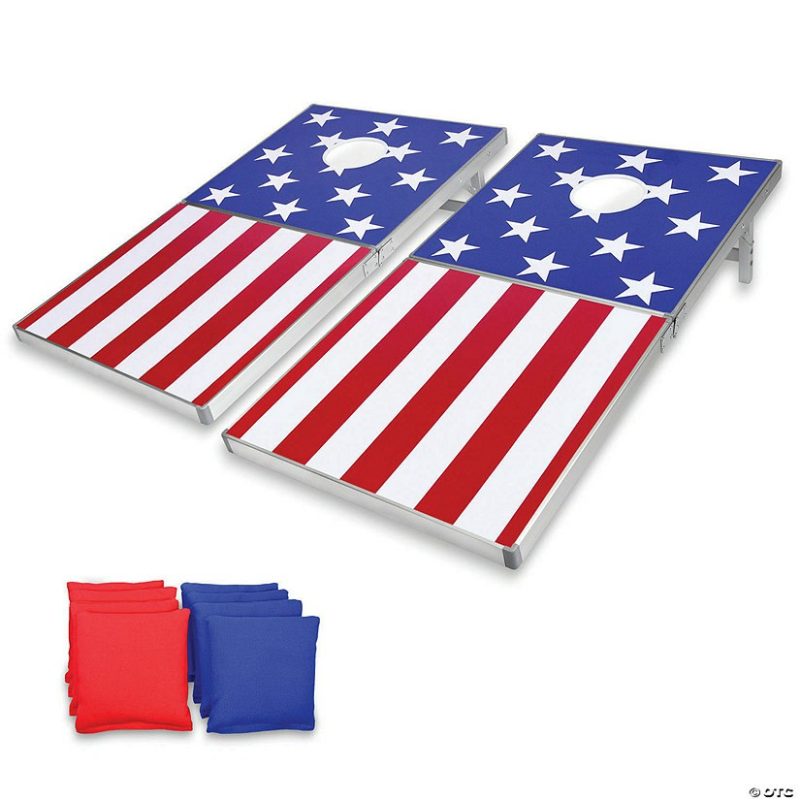 Outdoor Play | Gosports: Cornhole Pro Regulation Size Game Set – American Flag Design Active Play Outdoor Play